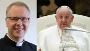 The superior general of the Priestly Fraternity of St. Peter (FSSP), Father Andrzej Komorowski, met with Pope Francis on Feb. 29, 2024, at the Vatican.