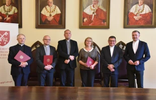 Staff of the Pontifical University of John Paul II in Krakow, Poland Wikimedia Commons