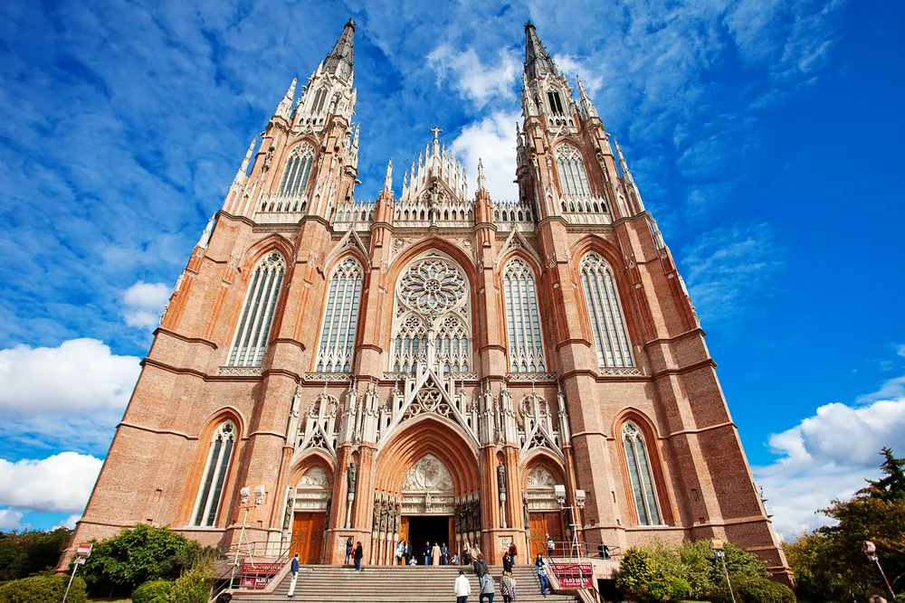 The Cathedral of La Plata in Argentina is dedicated to the Immaculate Conception.?w=200&h=150