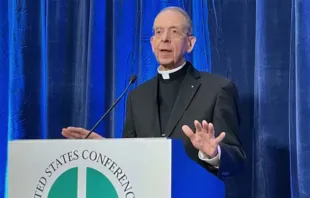 Archbishop William E. Lori was elected vice president of the United States Conference of Catholic Bishops on Nov. 15, 2022, in Baltimore. Katie Yoder/CNA