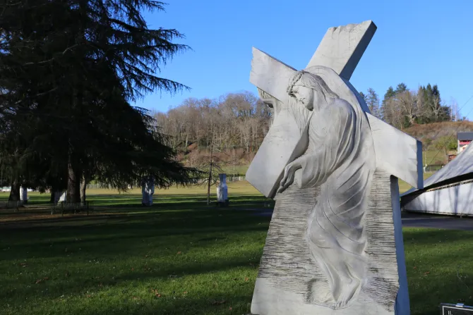 The Stations of the Cross at the Shrine of Our Lady of Lourdes in France