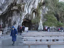 The Lourdes Grotto in France.