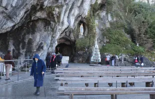 The Lourdes Grotto in France. Credit: Courtney Mares/CNA