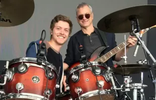 Mac Sinise, son of actor Gary Sinise, performs with the Lt. Dan Band. Credit: The Gary Sinise Foundation