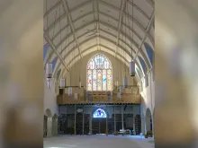 The interior of St. Bernard Church in Madison, Wisconsin, the diocese’s future cathedral.