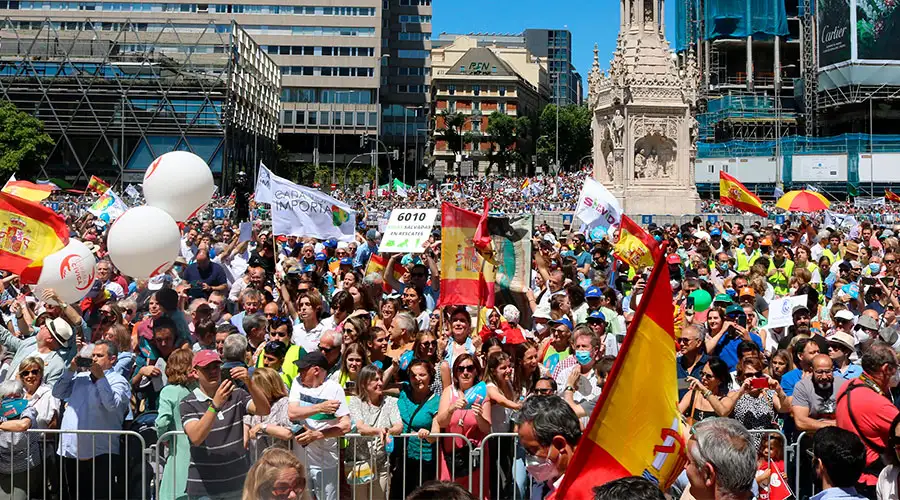 More than 100,000 people attended a march for life in Madrid, Spain, on June 26, 2022.?w=200&h=150