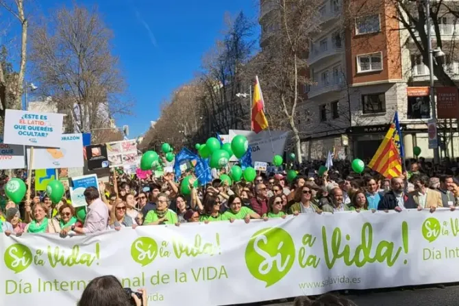 Yes to Life demonstration held in Madrid on March 12, 2023