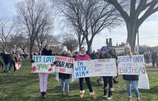 Participants at the March for Life in Washington, D.C., Jan. 21, 2022. CNA