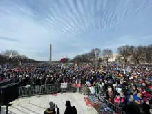 Tens of thousands gathered for a pre-march rally and concert at the National Mall for the 2022 March for Life in Washington, D.C.