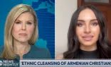 Gia Chacón (right), founder of March for the Martyrs, said the plight of the tens of thousands of Christian Armenians  pushed out of their homes in the disputed Artsakh or Nagorno-Karabakh region hash been "completely overlooked by the mainstream media.”