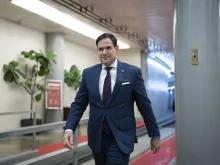 United States Sen. Marco Rubio, R-Florida, on his way to a vote in the U.S. Capitol on Dec. 2, 2021.