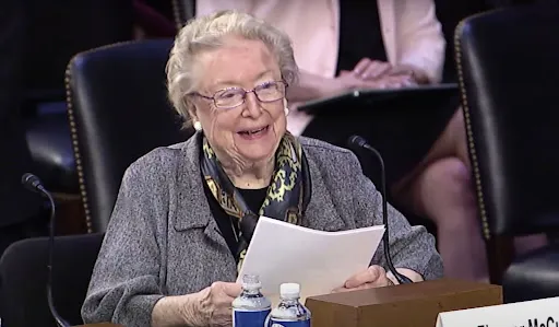 Eleanor McCullen testifies during the confirmation hearings for Supreme Court nominee Ketanji Brown Jackson, March 24, 2022.?w=200&h=150