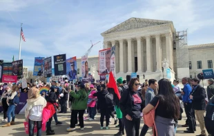 The Supreme Court heard oral arguments on March 26, 2024, for a lawsuit brought by the Alliance for Hippocratic Medicine (AHM), which seeks to impose more restrictions on the prescription of mifepristone. Credit: Peter Pinedo/CNA