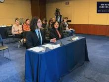 David Daleiden, founder of the Center for Medical Progress, and Terrisa Bukovinac, founder of Progressive Anti-Abortion Uprising, share testimony in a Capitol Hill panel March 19, 2024, accusing the abortion industry of harvesting aborted baby organs.