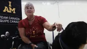 Christine Gauthier spoke before she competed in the 2016 Paralympic Games in Para canoe.