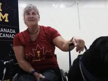 Christine Gauthier spoke before she competed in the 2016 Paralympic Games in Para canoe.