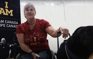Christine Gauthier spoke before she competed in the 2016 Paralympic Games in Para canoe. YouTube Screenshot 2016 video