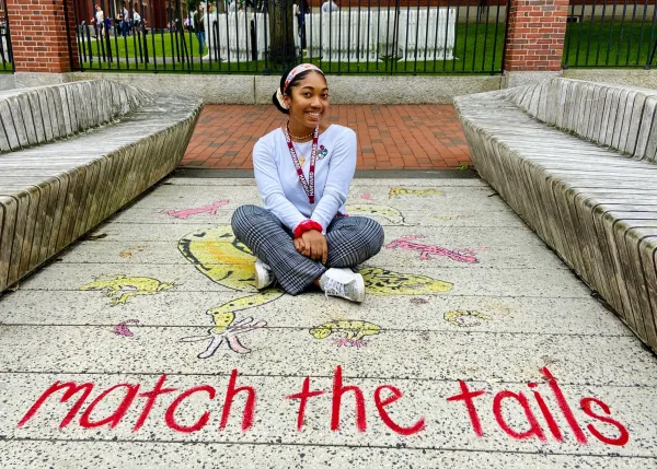 "There was a void that existed in my heart," says Katie Cabrera, a Harvard undergraduate student. She discovered what was missing when she started to get involved with the Harvard Catholic Center. Courtesy of Katie Cabrera