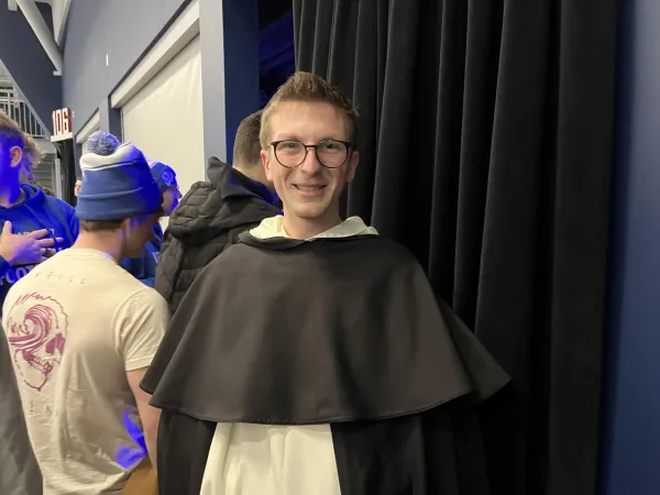 A Dominican Friar attends Life Fest 2023. Peter Pinedo