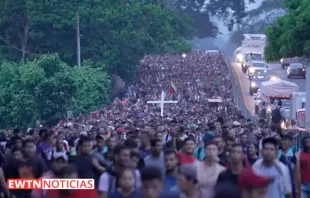 Thousands of migrants cross Colombia to the Darién jungle. Photo credit: EWTN News (video capture)