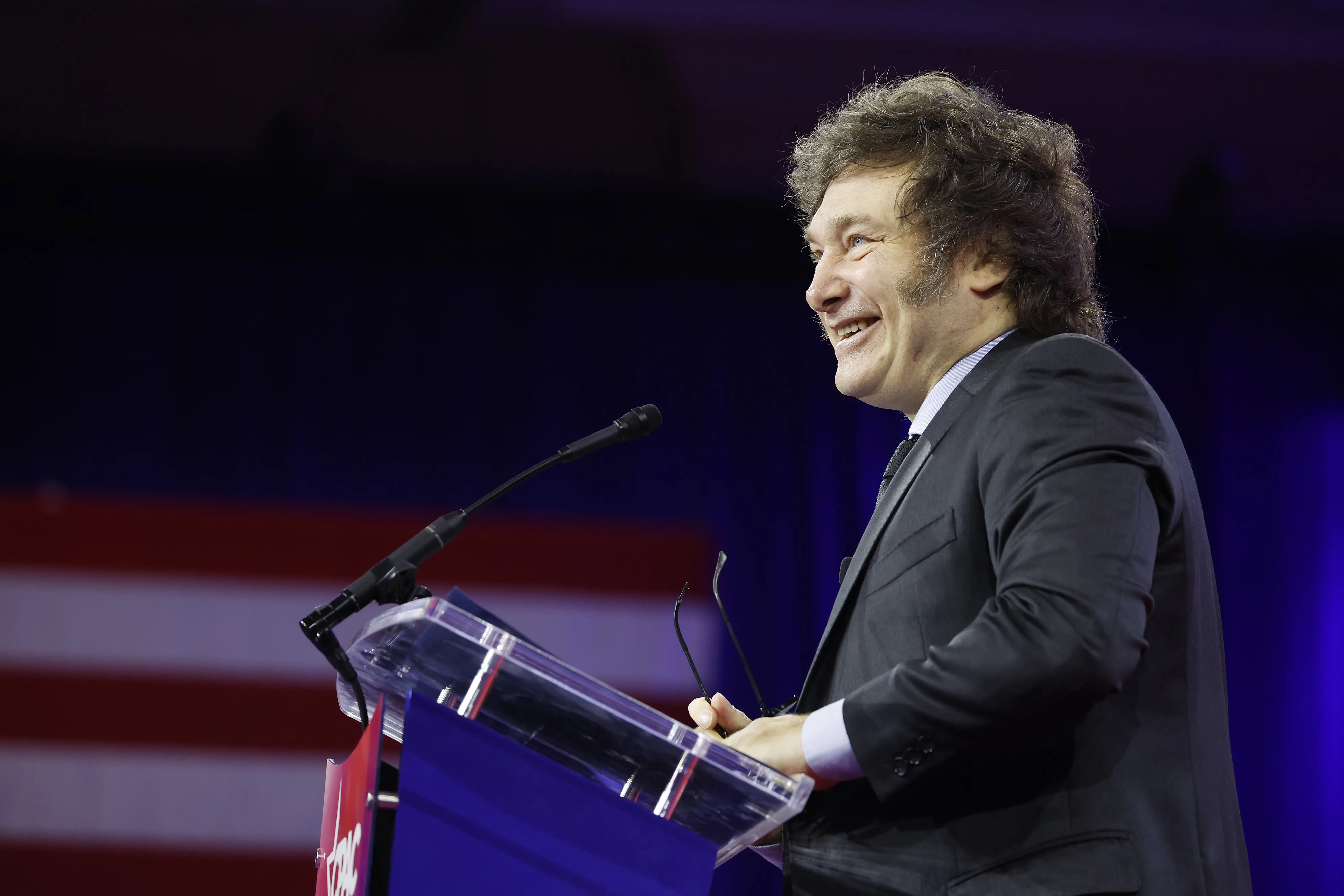 Argentine President Javier Milei speaks at the Conservative Political Action Conference (CPAC) in National Harbor, Maryland, on Feb. 24, 2024.?w=200&h=150