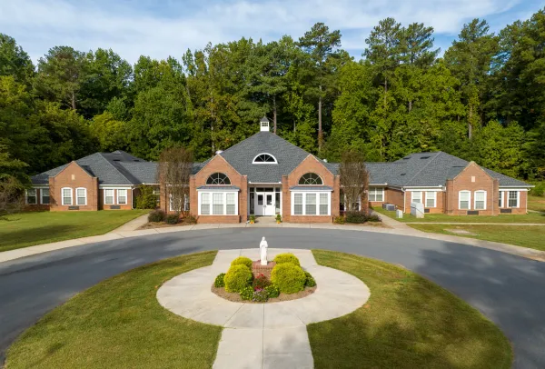 The MiraVia maternity home next to the campus of Belmont Abbey College in Belmont, North Carolina, provides housing and other support to allow young mothers to pursue their college degrees. Courtesy of MiraVia