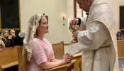 Bree Solstad, a young woman who previously produced and acted in the pornography industry, is among the adult converts who entered the Catholic Church at the Easter Vigil this year on March 30, 2024.