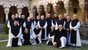 The community of Trappist monks of the monastery of San Pedro de Cardeña in Burgos, Spain.