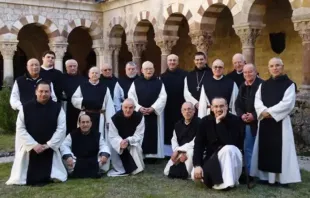 The community of Trappist monks of the monastery of San Pedro de Cardeña in Burgos, Spain. Photo credit: Archdiocese of Burgos