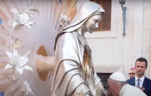 One of the 12 altars for perpetual adoration that represent the “crown of 12 stars” on the Virgin Mary’s head blessed by Pope Francis. Screenshot from EWTN News In Depth