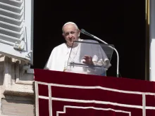 Pope Francis delivers his weekly Angelus message on Feb. 6, 2022