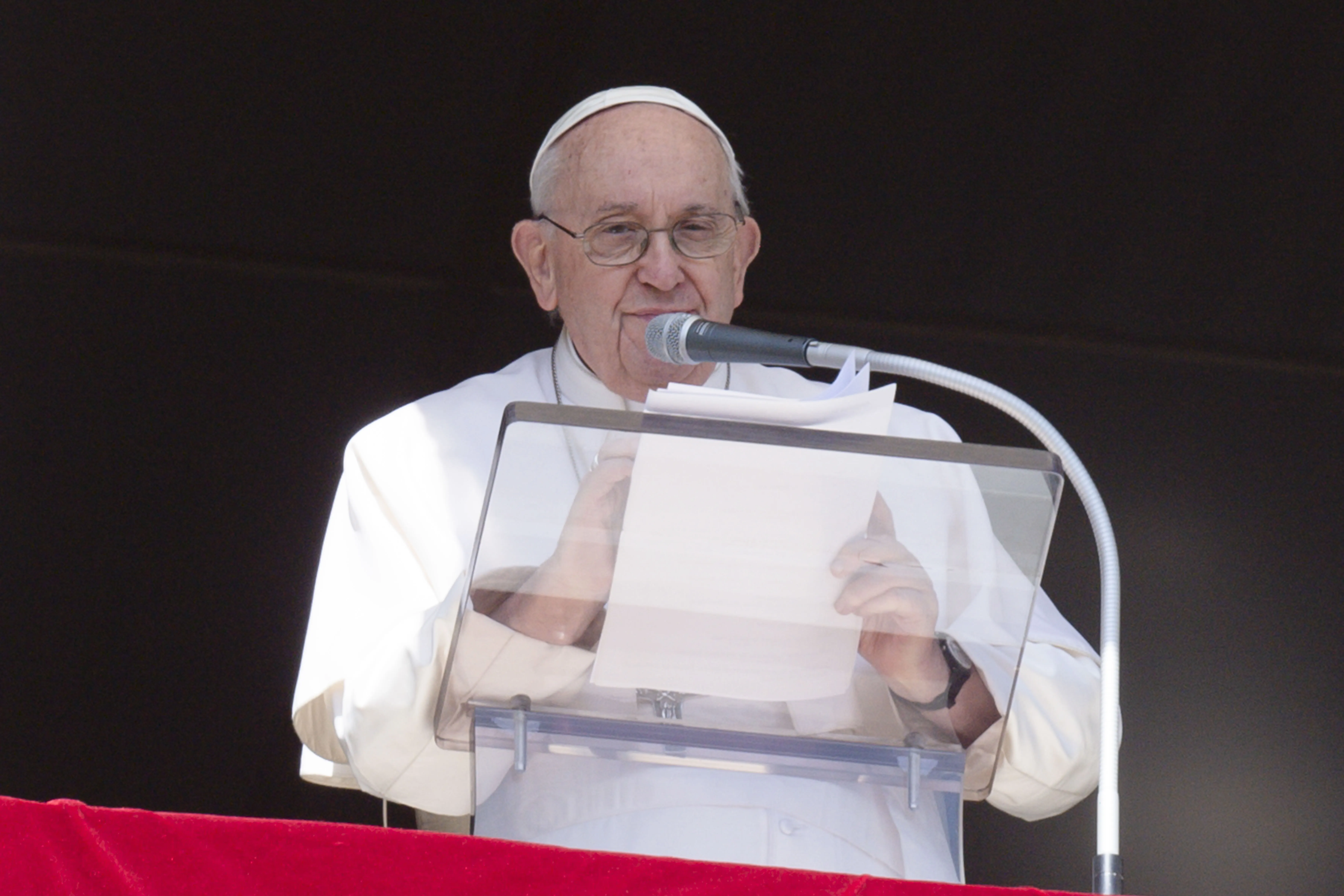 Pope Francis gives the Angelus address on March 12, 2023.?w=200&h=150