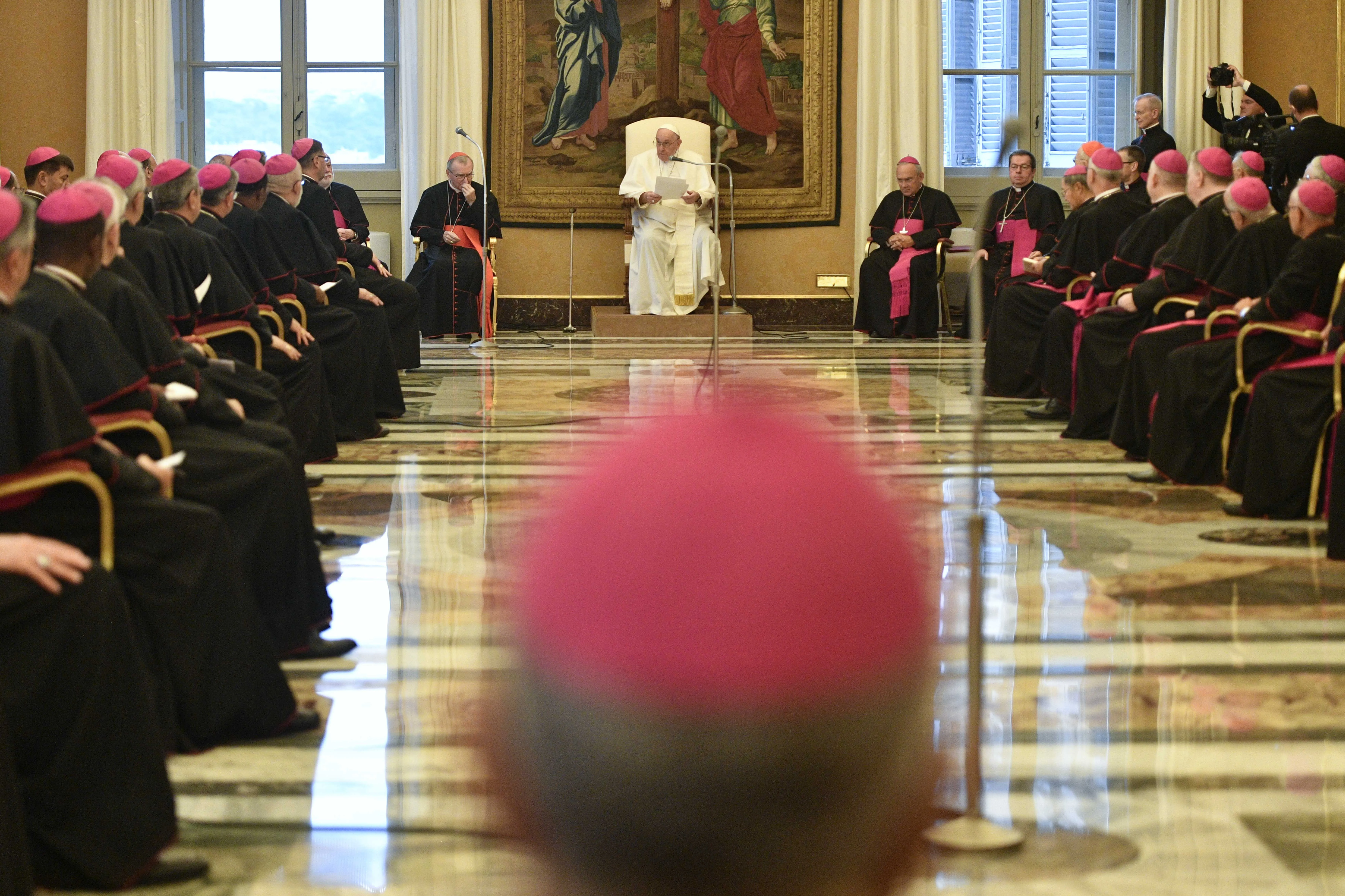 Pope Francis meeting his diplomatic representatives in the Vatican, Sept. 9, 2022.?w=200&h=150