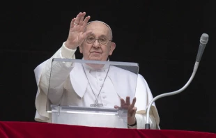 Pope Francis delivers the Angelus address on March 10, 2024. Vatican Media