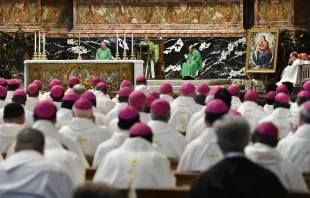 Myanmar’s Cardinal Charles Maung Bo celebrates Mass in St. Peter’s Basilica on Monday, Oct. 23, 2023. Credit: Vatican Media