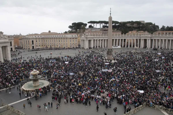 Pope Francis delivers the Angelus address on March 10, 2024. Vatican Media