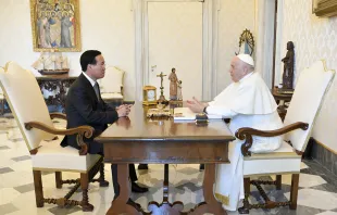 Vietnam’s President Vo Van Thuong meets with Pope Francis at the Vatican on July 27, 2023. Credit: Vatican Media
