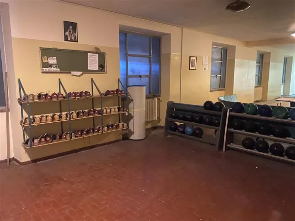 A photo of the bowling alley in the basement of the Pontifical North American College before its restoration in 2023. Credit: Pontifical North American College