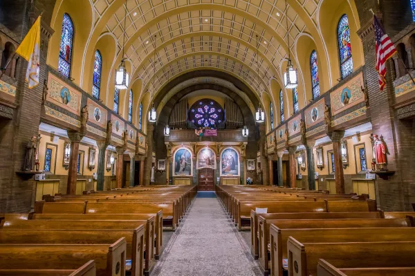 The nave of St. Casimir Church in Buffalo, New York. Credit: Michael Shriver/buffalophotoblog.com