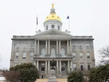 The state capitol building of New Hampshire  in Concord, New Hampshire.
