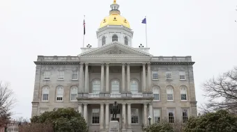 The state capitol building of New Hampshire  in Concord, New Hampshire.