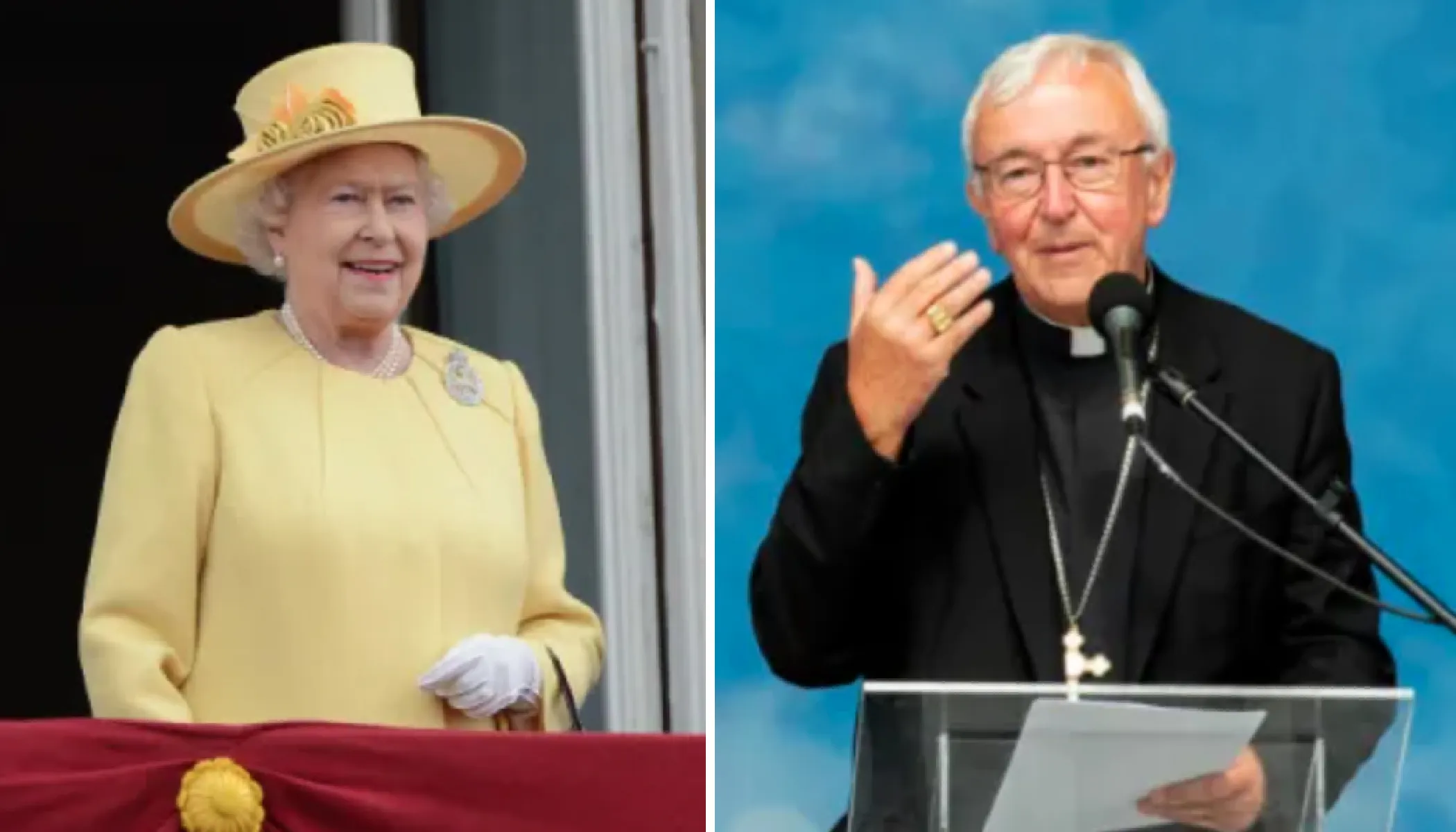 Queen Elizabeth II attend the Trooping of the Colour in London, England, June 16, 2012. | Cardinal Vincent Nichols of Westminster delivering a speech at the World Meeting of Families in Dublin, Aug. 23, 2018.?w=200&h=150