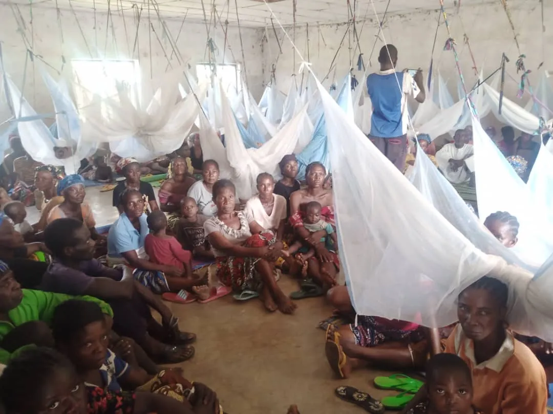 Displaced Nigerians camped near St. Francis Xavier Parish in Agagbe, Nigeria, in 2022.?w=200&h=150