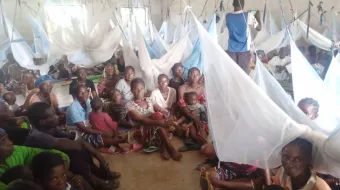 Displaced Nigerians camped near St. Francis Xavier Parish in Agagbe, Nigeria, in 2022.
