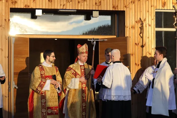 Bishop Erik Varden of Oslo, Norway, at the consecration of Munkeby monastery church on Dec. 5, 2023. Credit: Ivan Vu, Trondheim Diocese