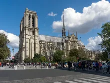 Approximately 1,000 people have been working daily on the restoration of the Cathedral of Notre-Dame in Paris, France.