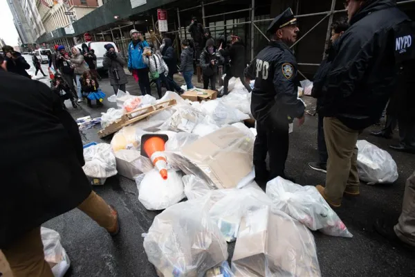 Abortion Activists Throw Trash to Block Pro-Life Walk Against Abortion