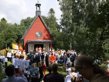 Celebration in Olaf’s chapel, Stiklestad, St. Olaf’s Day, July 28, 2023.