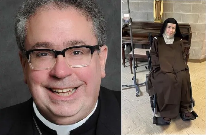 Bishop Michael Olson of Fort Worth, Texas, and Rev. Mother Teresa Agnes Gerlach of the Most Holy Trinity Monastery in Arlington, Texas.?w=200&h=150