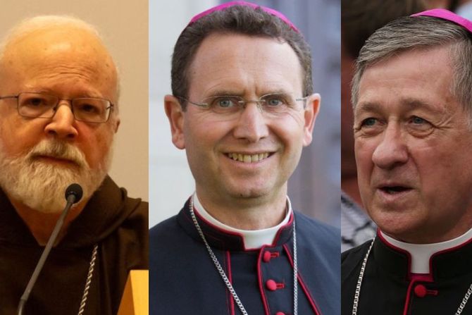 Cardinal Seán O’Malley, Bishop Andrew Cozzens, and Cardinal Blase Cupich